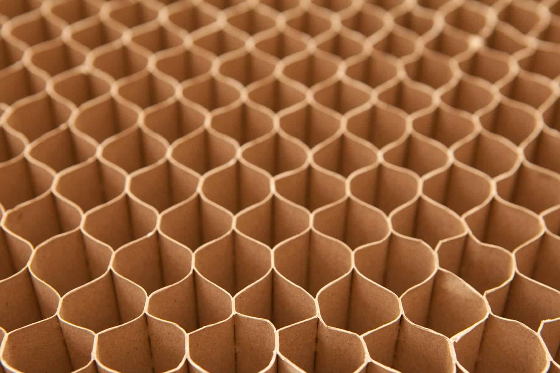 Honeycomb,Cardboard,Cells.,Geometric,Background,With,Copy,Space.,Recyclable,Craft
